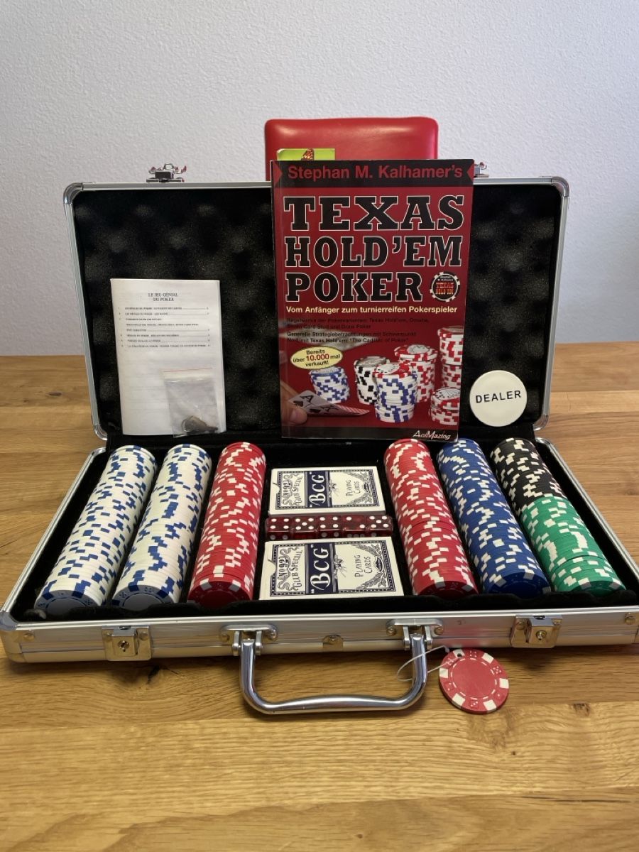 Giochi: Pokerkoffer mit Buch – Nuovo (secondo la descrizione) da Winterthur venduto da Sarita128