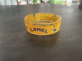 Cendrier Vintage Camel en Verre Made in France