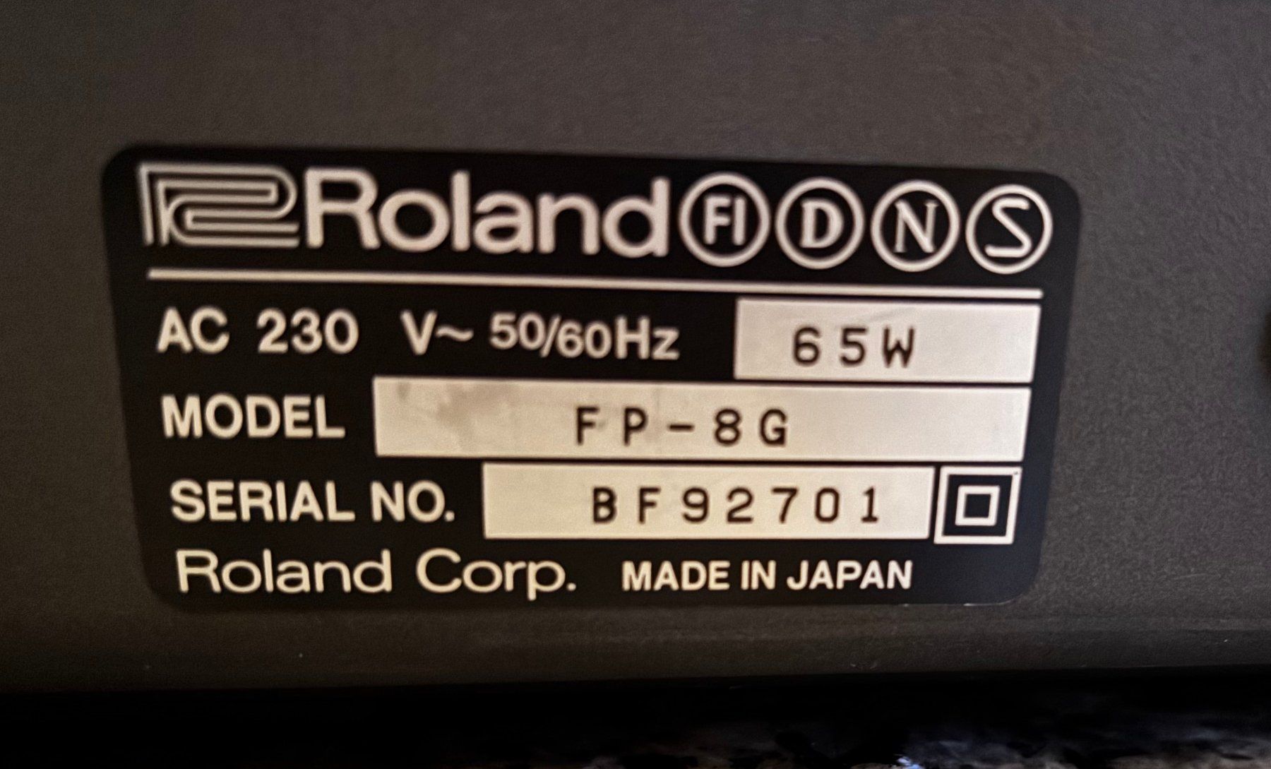 Roland Strumenti musicali: ROLAND Digital Piano FP-8 – Difettoso da Büetigen venduto da castellino 4