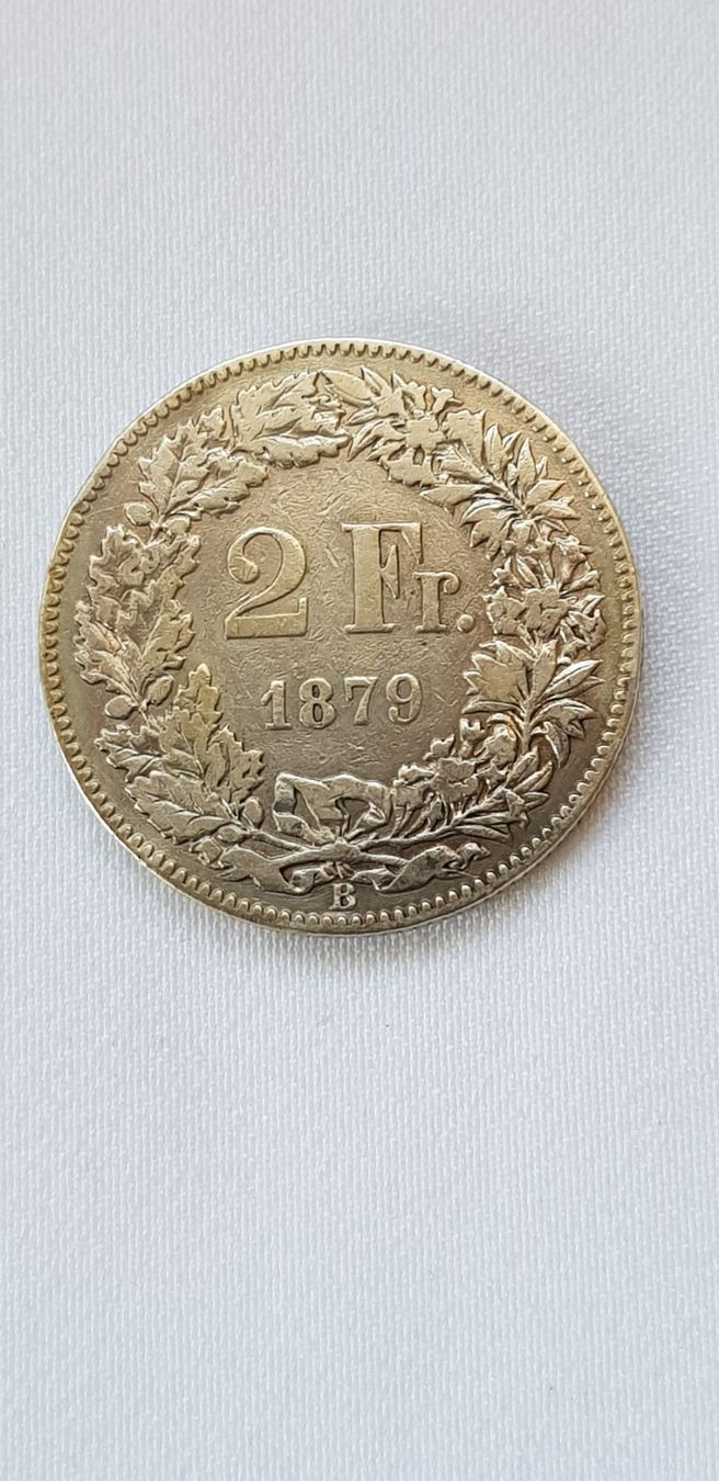 Tutti le monete: 2 Franken 1879 Schweiz – Usato da Dällikon venduto da Toyfan