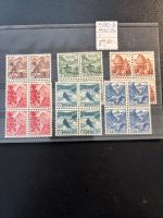 Schweizer Briefmarken, Landschaftsbilder Farbänderung Vierer