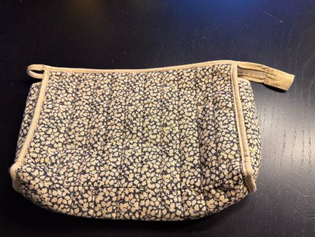 Vintage Kosmetiktasche, gesteppt, mit Blumenmuster!