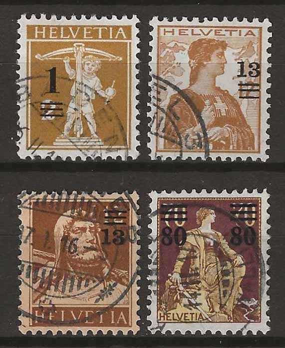 Tutti i francobolli: CH132 - Emission prov. 1915  obl. – Usato da Trélex venduto da Phil_Albert