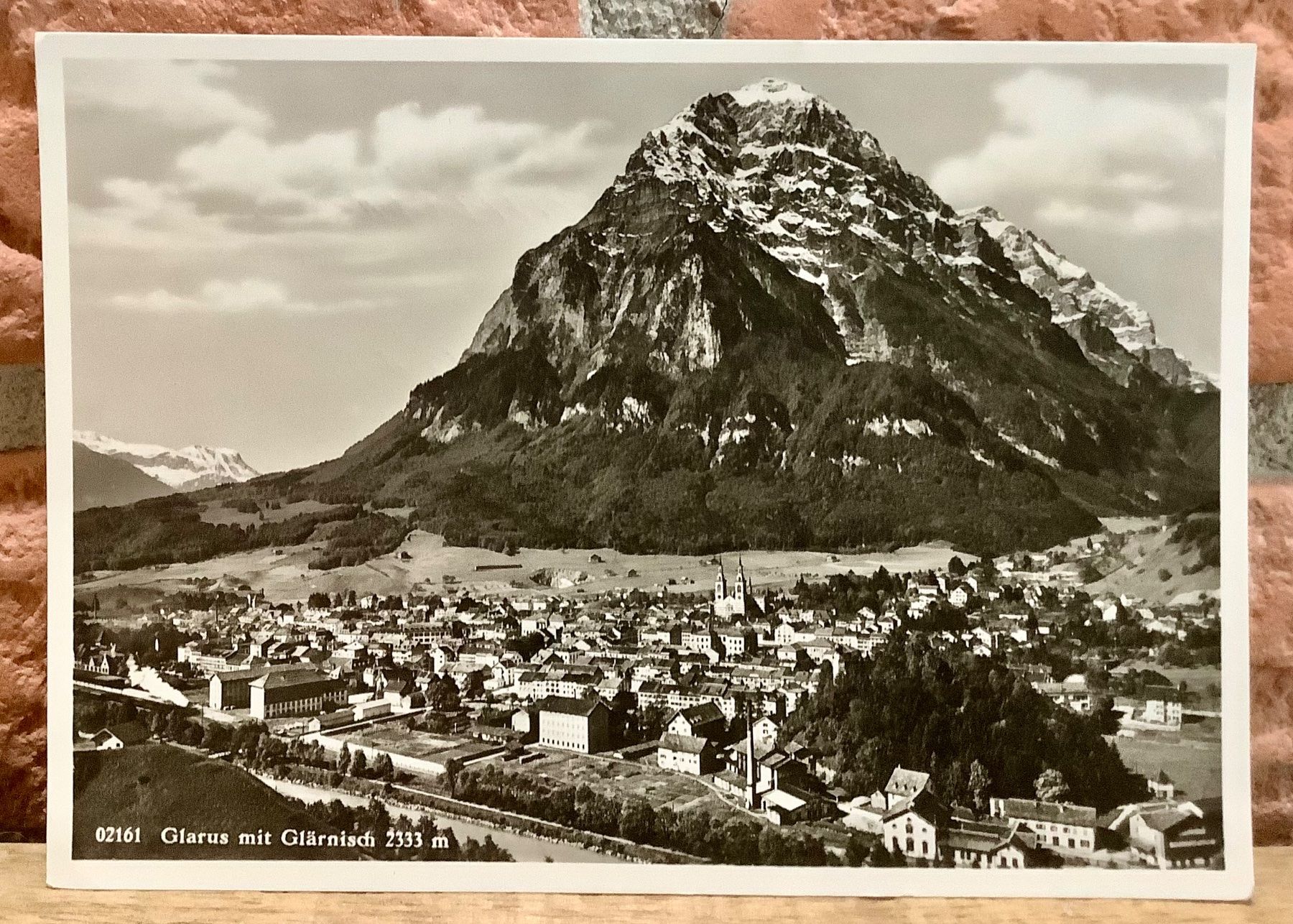 Cartoline postali: GLARUS mit Glärnisch - Feldpost - Grossformat – Usato da Root venduto da ENGLAND-TREASURES