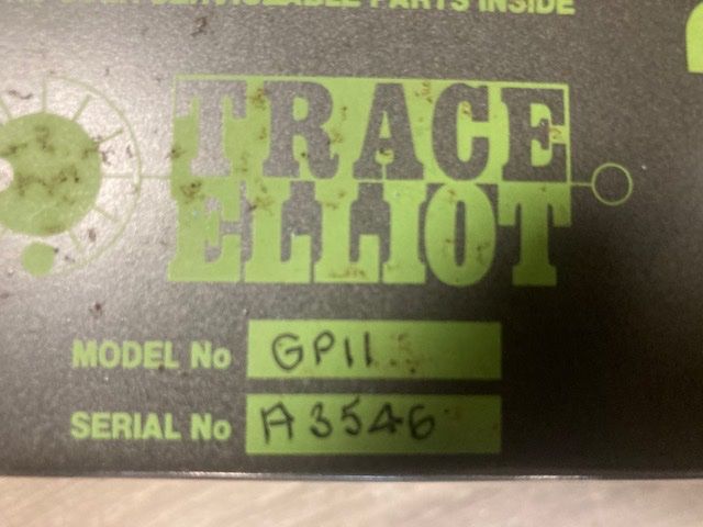 Equalizzatori: TRACE ELLIOT _ GP11 PREAMP – Usato da Kirchberg BE venduto da Ryo16 2