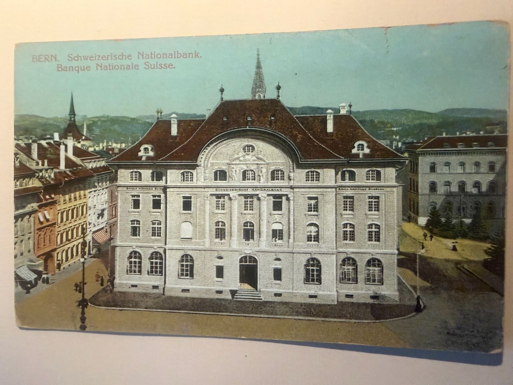 Cartoline postali: BERN - Schweizerische Nationalbank - Ansichtskarte – Usato da Tegerfelden venduto da siebenmacky
