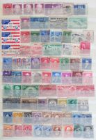USA: Deux pages de timbres oblitérés