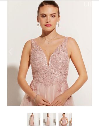 Ballkleid/Abendkleid, hellrosé, Gr. 36