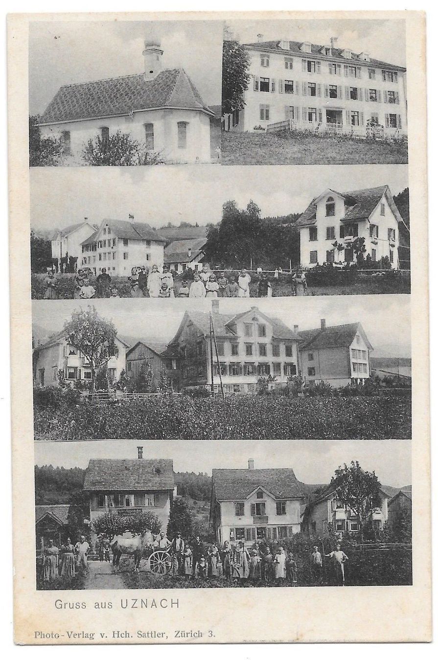 Cartes postales: Uznach 5 Bilder Feldpoststempel – D'occasion à Olten par clotaldi