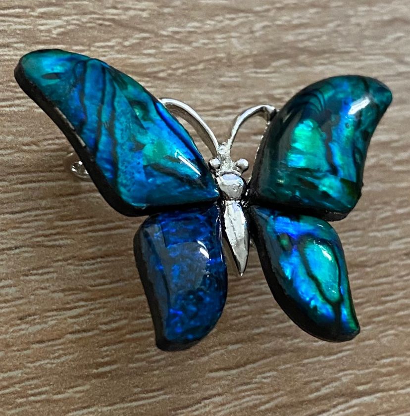 Spille & Fermagli: Brosche mit Paua Muscheln – Nuovo e nell'imballaggio originale da Matten b. Interlaken venduto da kero71 4