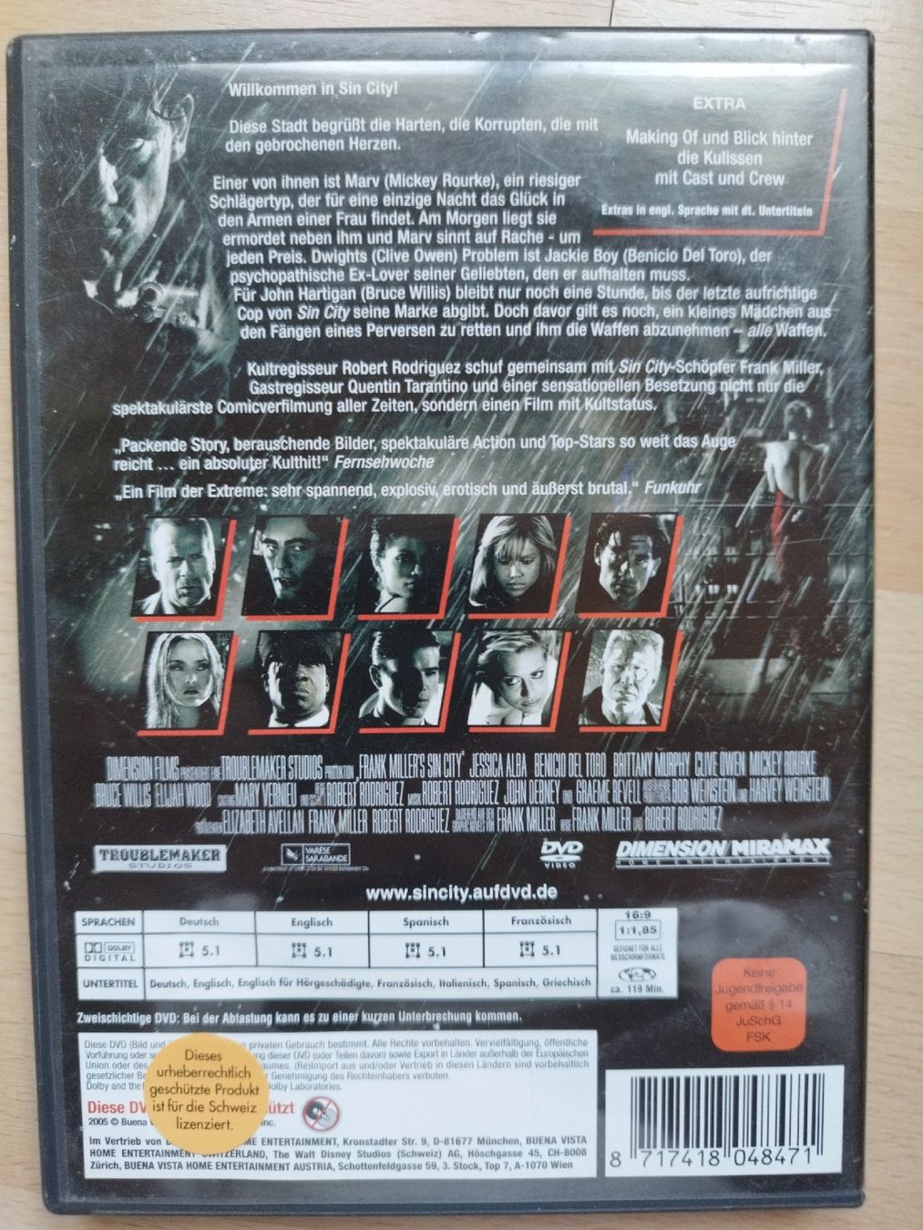 Tutti i DVDs: Sin City - DVD  – Usato da Rhäzüns venduto da Badihuelsa 1