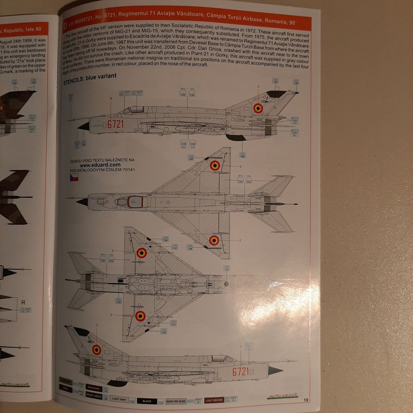 Kit di modellismo & Modellini statici: 1988 ... MIG-21 MF Interceptor ... Eduard 70141 – Nuovo (secondo la descrizione) da Bonstetten venduto da Benibanny59 4