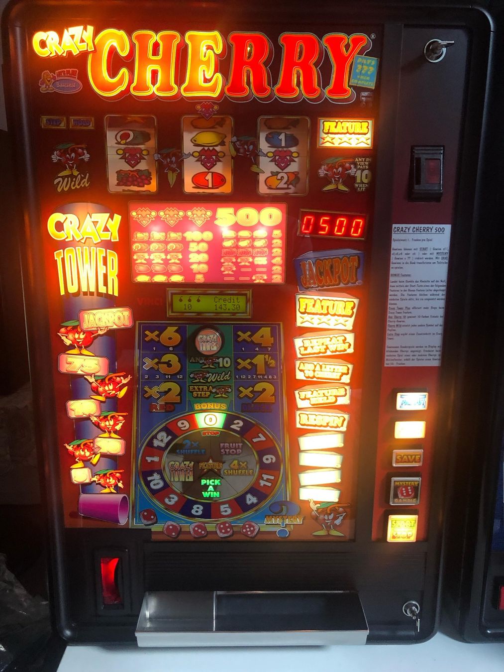 Slot Machine: Crazy Cherry 500               mit Auszahlung – Usato da Worb venduto da Baked