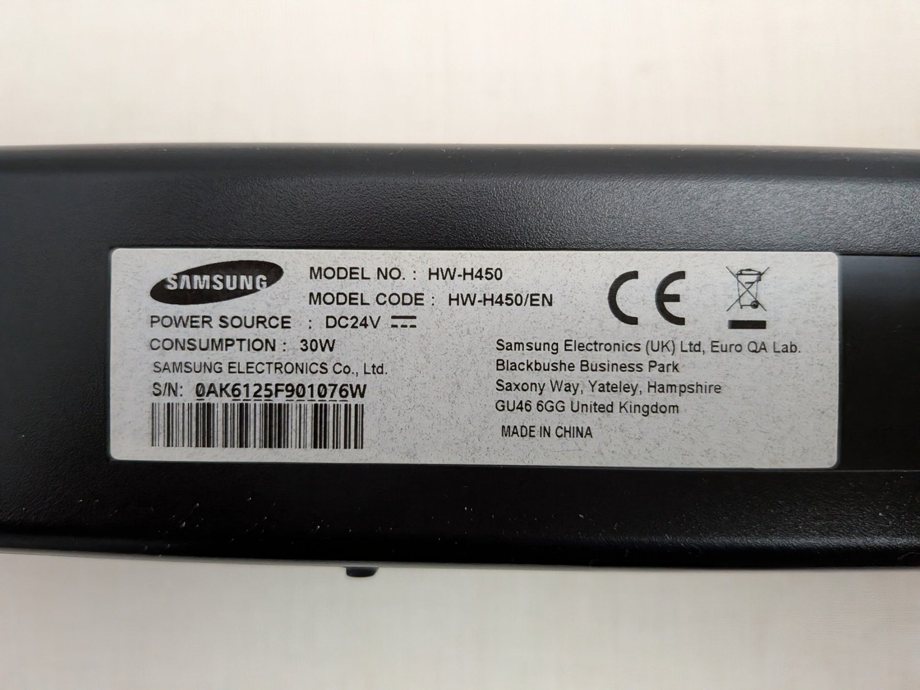 Samsung Heimkino: Barre-son SAMSUNG HW-H450 pour téléviseur – Gebraucht aus LAUSANNE von Fabir 2