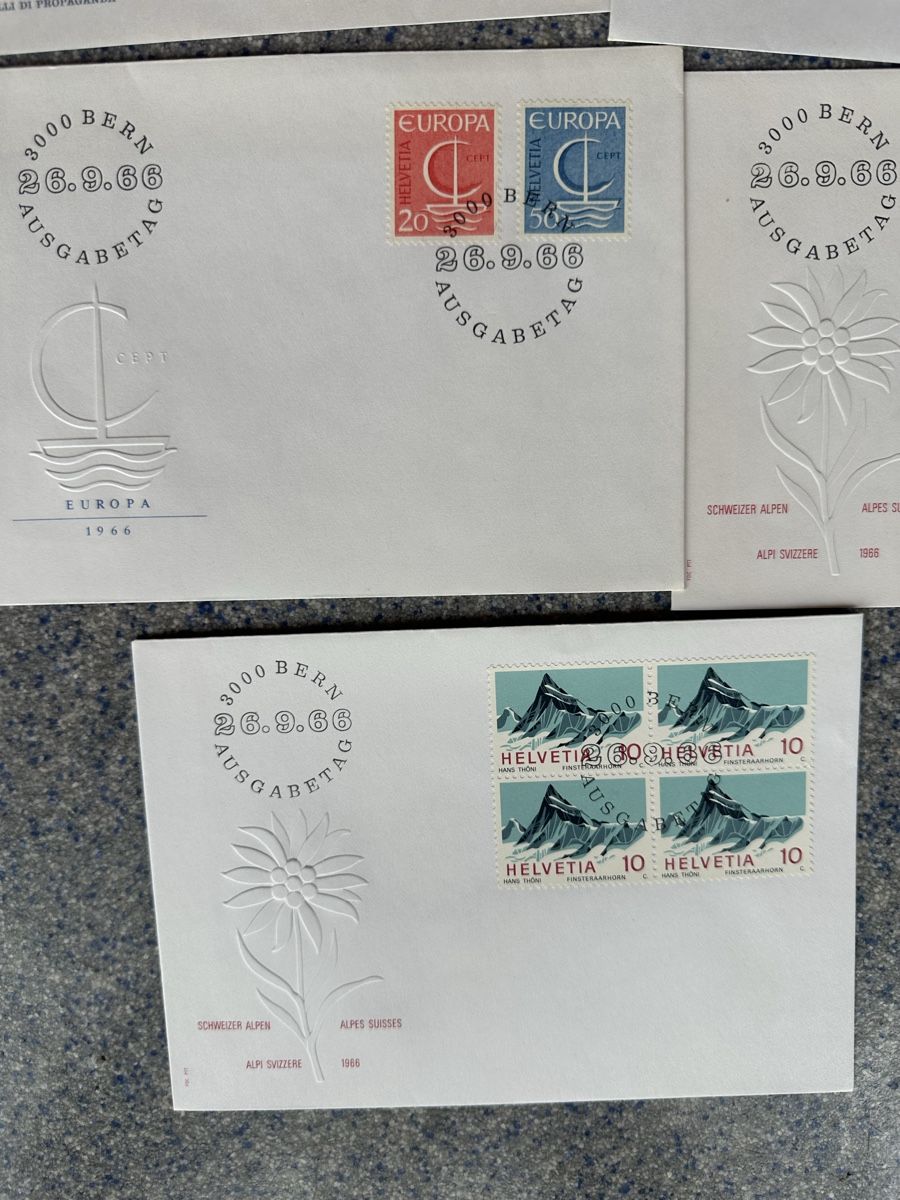 Tous les timbres: Schweiz - 55x FDC 1960 - 1966 – D'occasion à Schmitten / FR par Samsara169 7