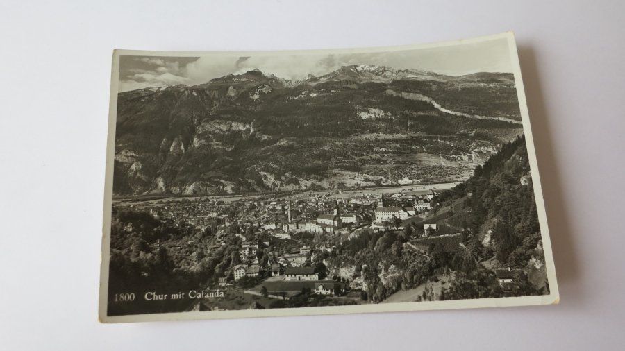 Cartoline postali: Chur - mit Calanda - Feldpost – Usato da Jona venduto da centumprata