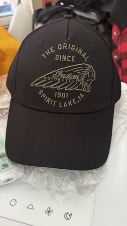 Indian Motorcycle Kappe schwarz neu mit Etikett