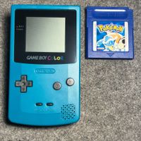 Gameboy Color Blau + Pokemon blau edition auf Deutsch