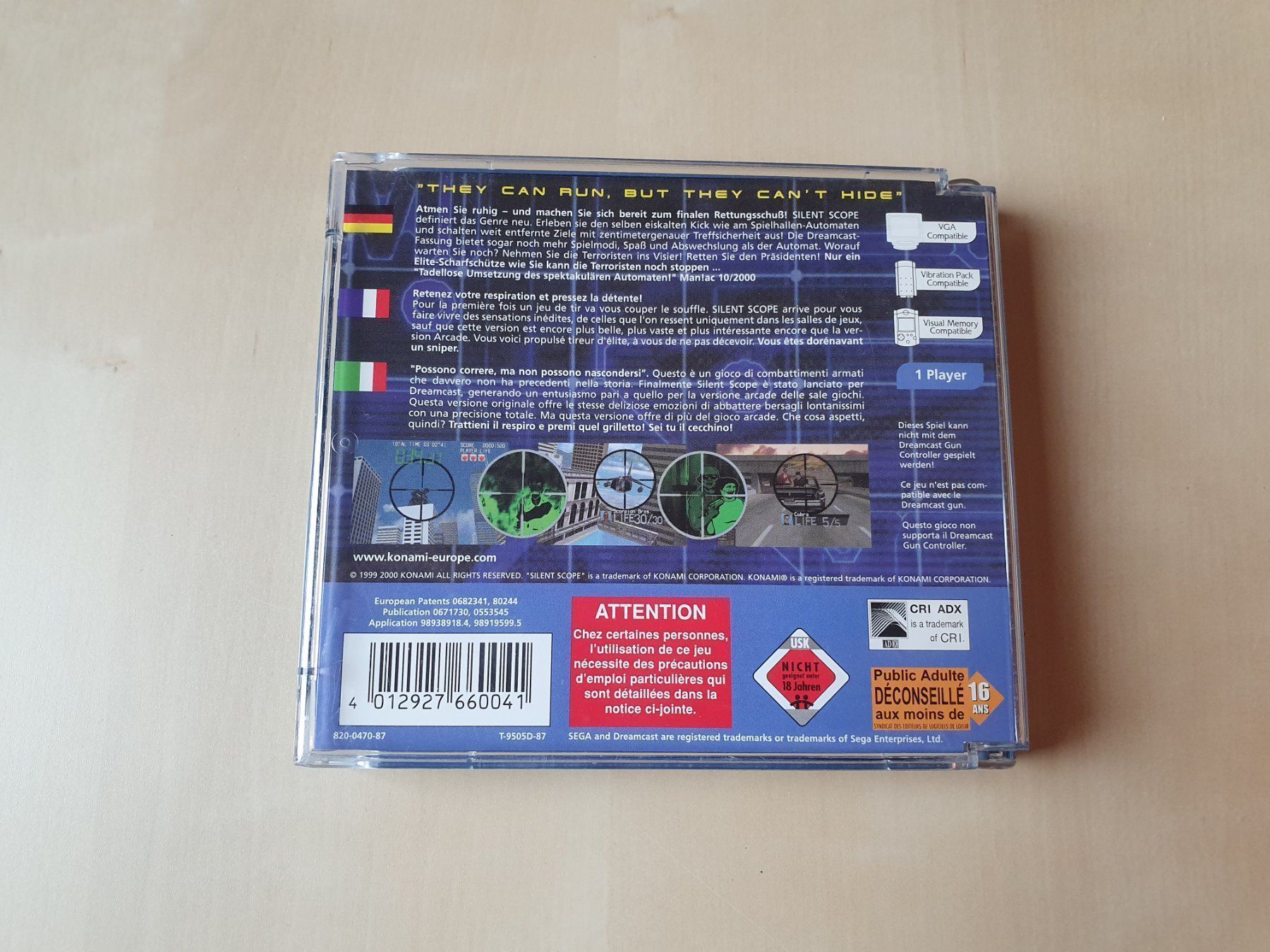 Sega Jeux: Silent Scope – D'occasion à Stansstad par collectorsshop 1