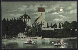 AK Romanshorn, Schloss und Kirche, 1907