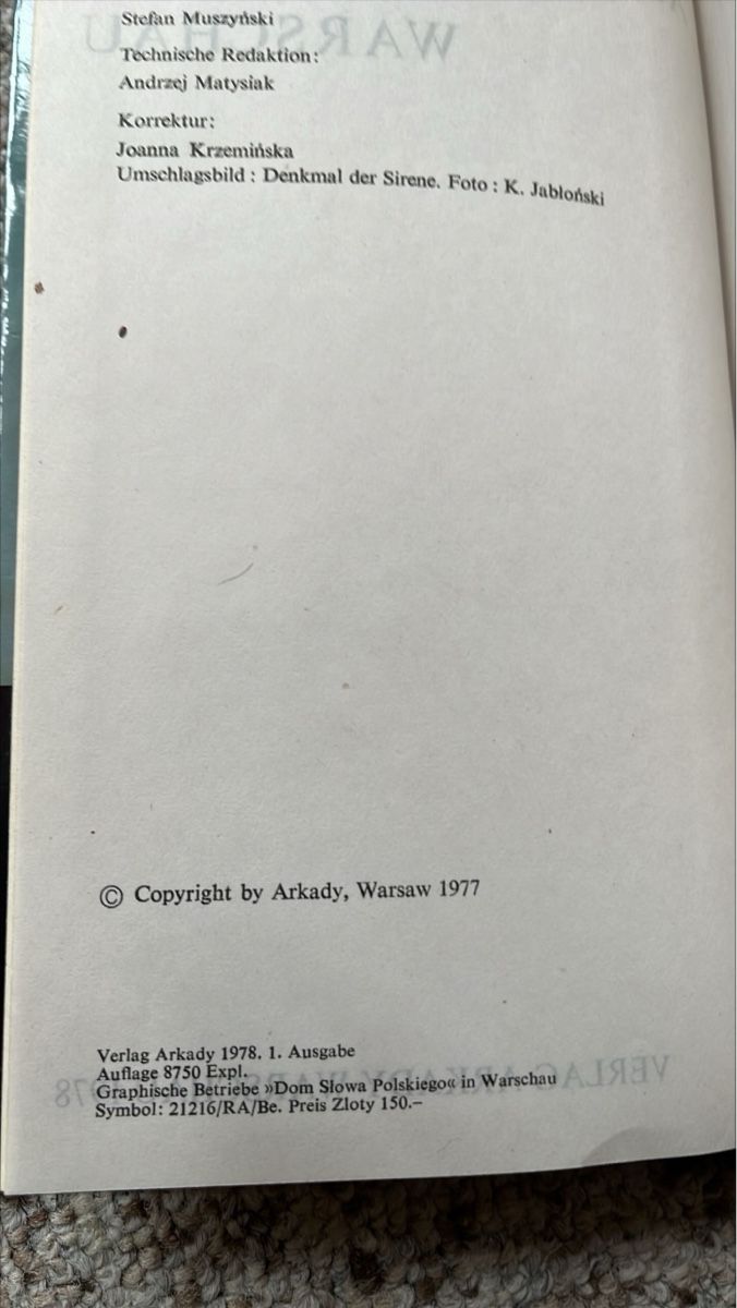 Libri: Architekturatlas von Warschau 1978 – Usato da Winterthur venduto da Mmagu 2