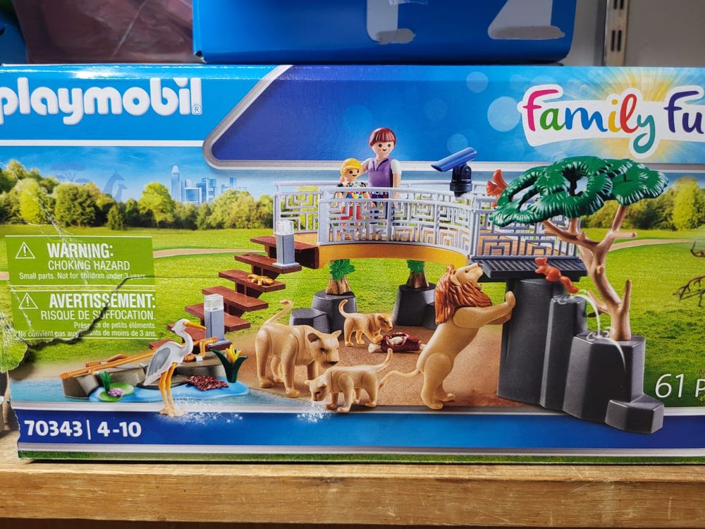 PLAYMOBIL FAMILY FUN Famille de lions avec végétation 70343 Zoo animaux EUR 35,00 - FR