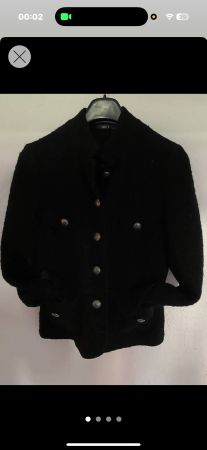 60% Wool Jacke weich und warm Gr. M - Coole Uniformstil