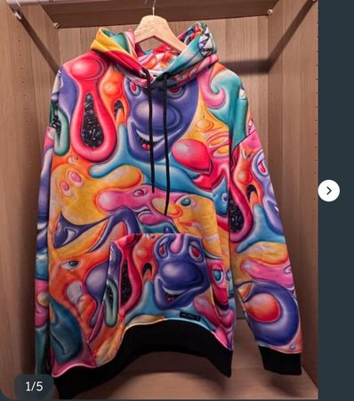 Pull&Bear x Kenny Scharf Hoodie, Gr. M, Top Zustand