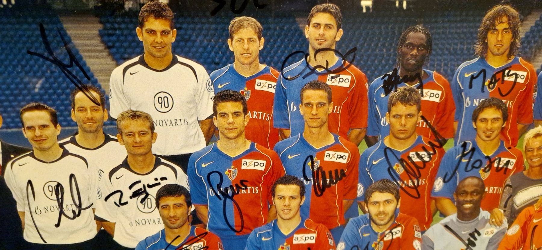 Autogramme: FC BASEL Poster Autogramme, Odermatt, Yakin, Zuberbühler usw – Gebraucht aus Zürich von spin23 5