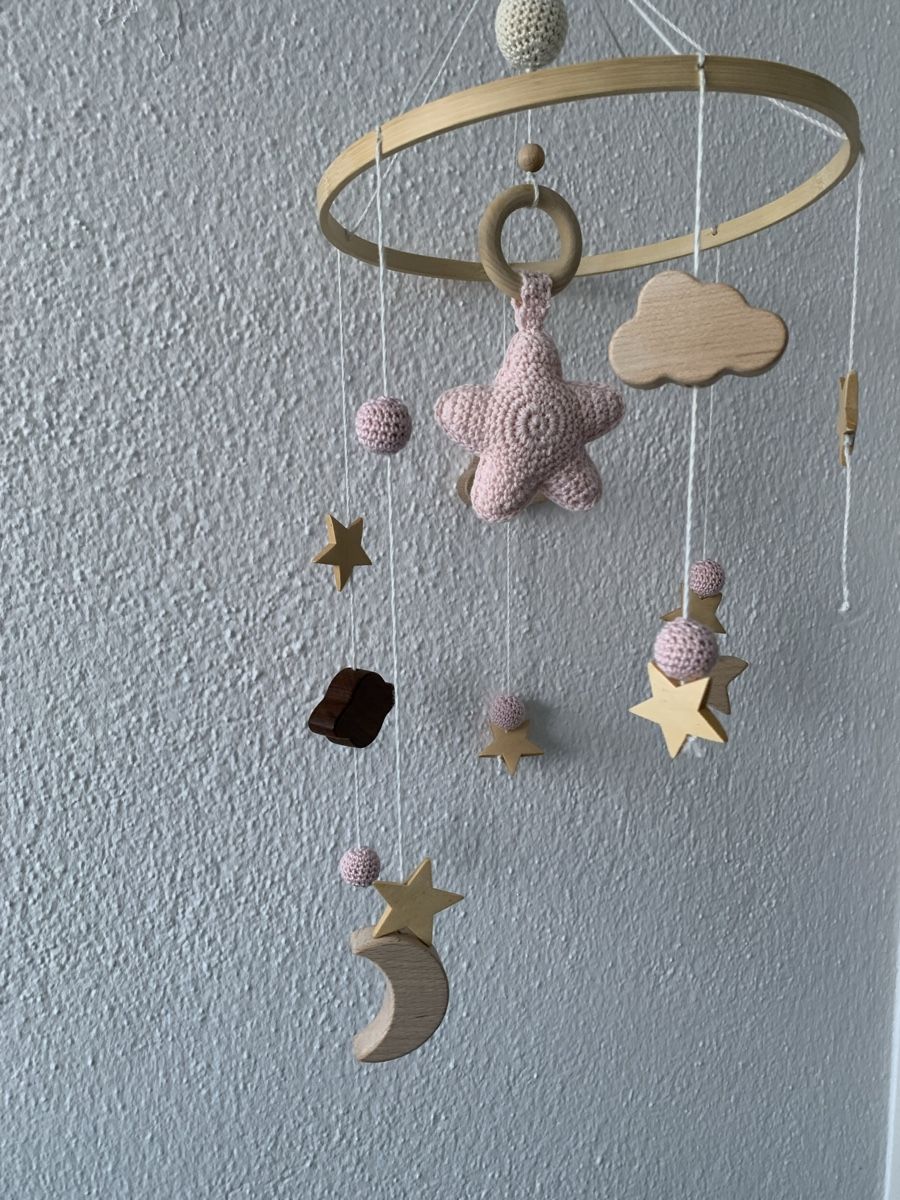 Spielzeuge: Handgemachtes Baby Mobile Holz/Gehäkelt – Gebraucht aus Klosters von ari_6y9m 2