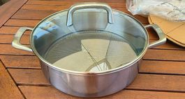 Berndes PRO Servierpfanne mit Glasdeckel 28cm Tricion Resist