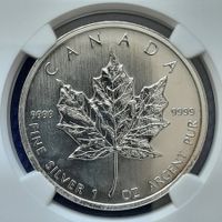 2012 Canada 1 oz Silver Maple Leaf NGC MS63