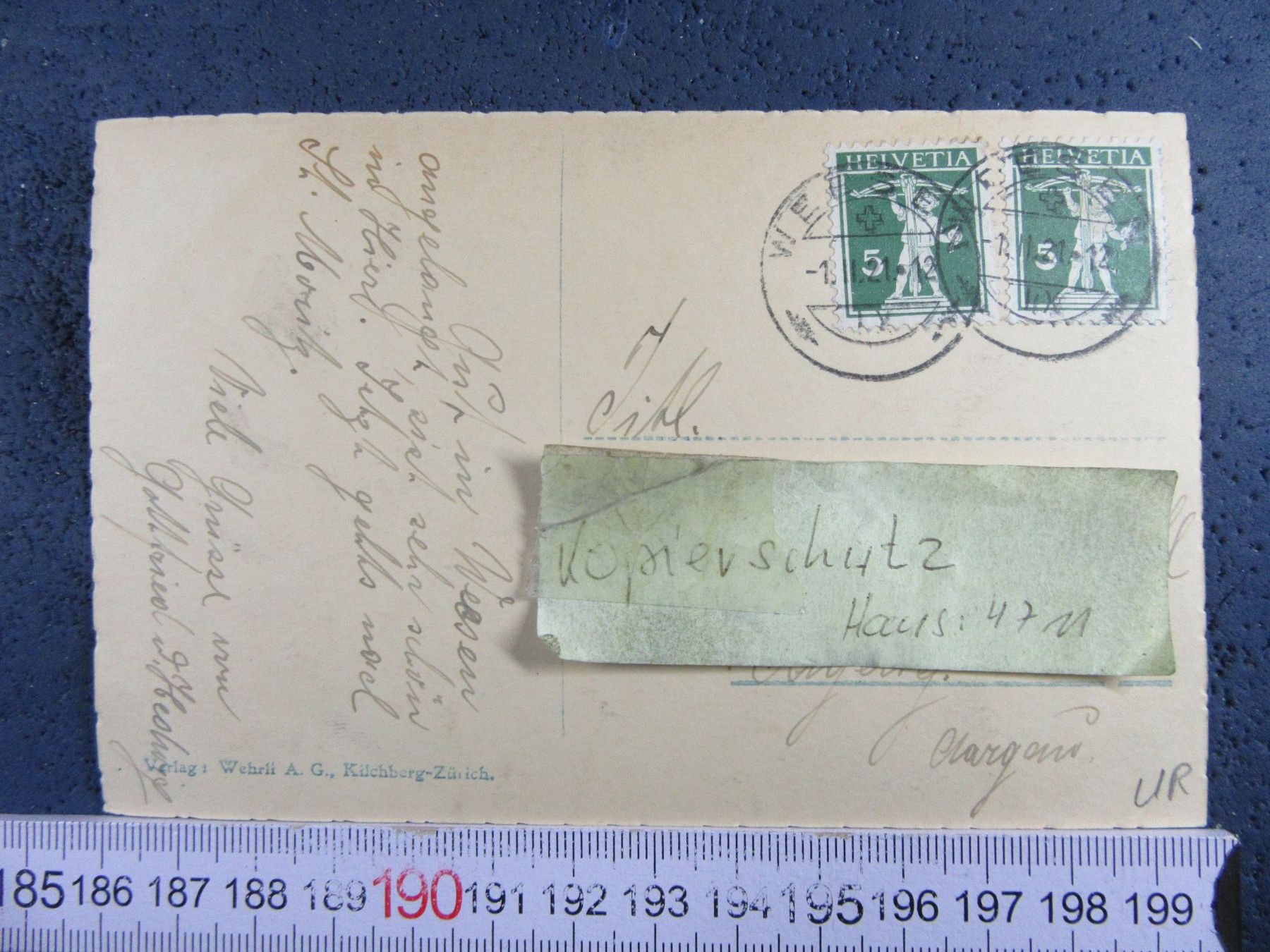 Ansichtskarten: WEESEN SG  AK MIT LEISTKAMM 1921 – Gebraucht aus Ettingen von Hausi4711 1