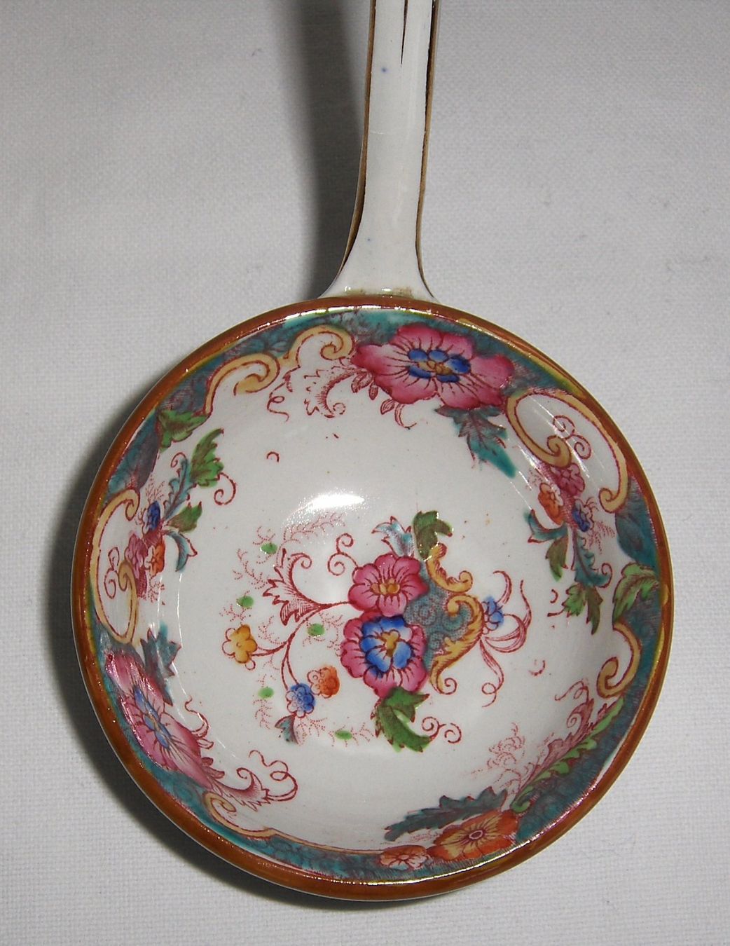 Cucchiai: Dekorative Schöpfkelle/Schöpflöffel mit Blumenmuster – Usato da Dübendorf venduto da alracfo 2
