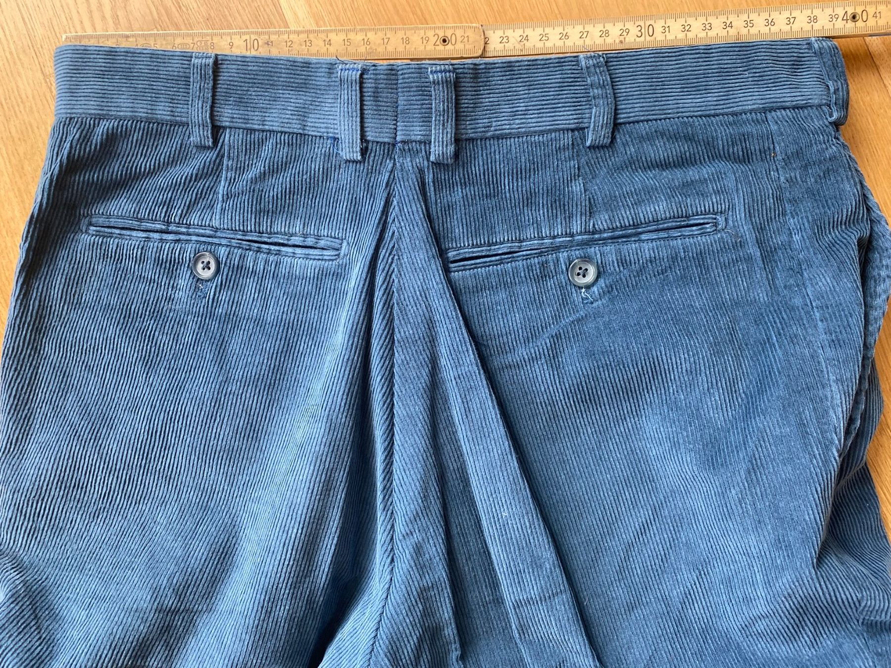 Pantaloni: schöne Manchester/Cord Hose Blau – Usato da Zürich venduto da Lauraflor 2