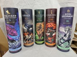 5 WHISKYS DIAGEO "SPECIAL RELEASES SET 2021"