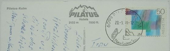 Cartes postales: PILATUS-BAHN – D'occasion à Jona par philajona 1