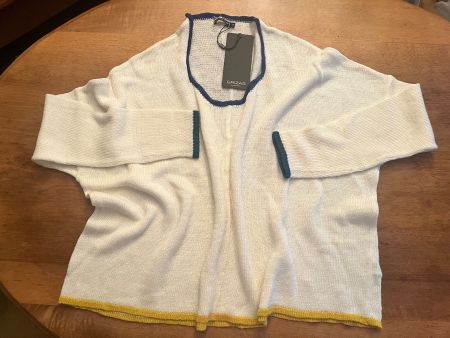 GRIZAS Cardigan Grösse M Weiss/Blau Neu mit Etikett