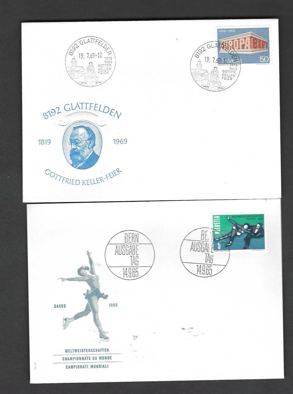 Alle Briefmarken: 10 Stück CH FDC 1965 bis 1969 – Neu und originalverpackt aus Koblenz von Markenhimmel 3