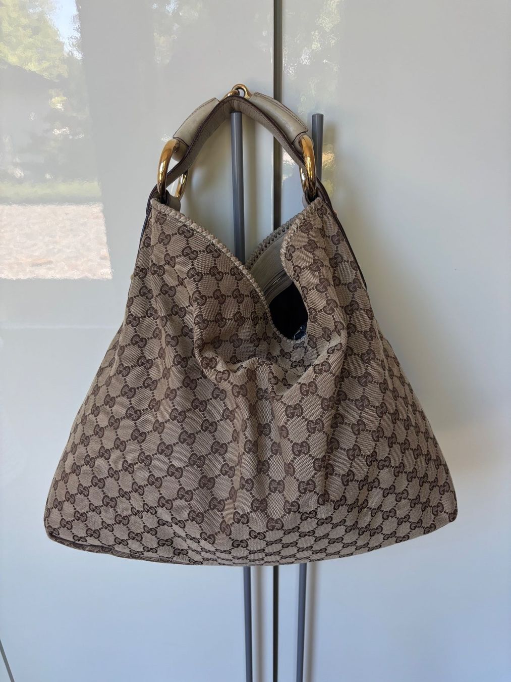 Gucci Taschen für Damen: GUCCI Hobotasche Canvas , Leder hellbeige – Gebraucht aus Herrliberg von mayfi 6