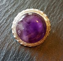 Pendentif argent fin et améthyste