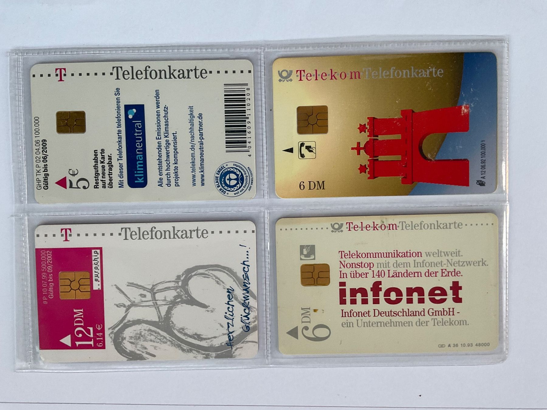 Schede telefoniche: 4 Telefonkarten Deutschland – Usato da Winterthur venduto da Grap75 1
