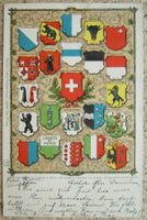 ALTE AK MIT KANTONSWAPPEN 1901