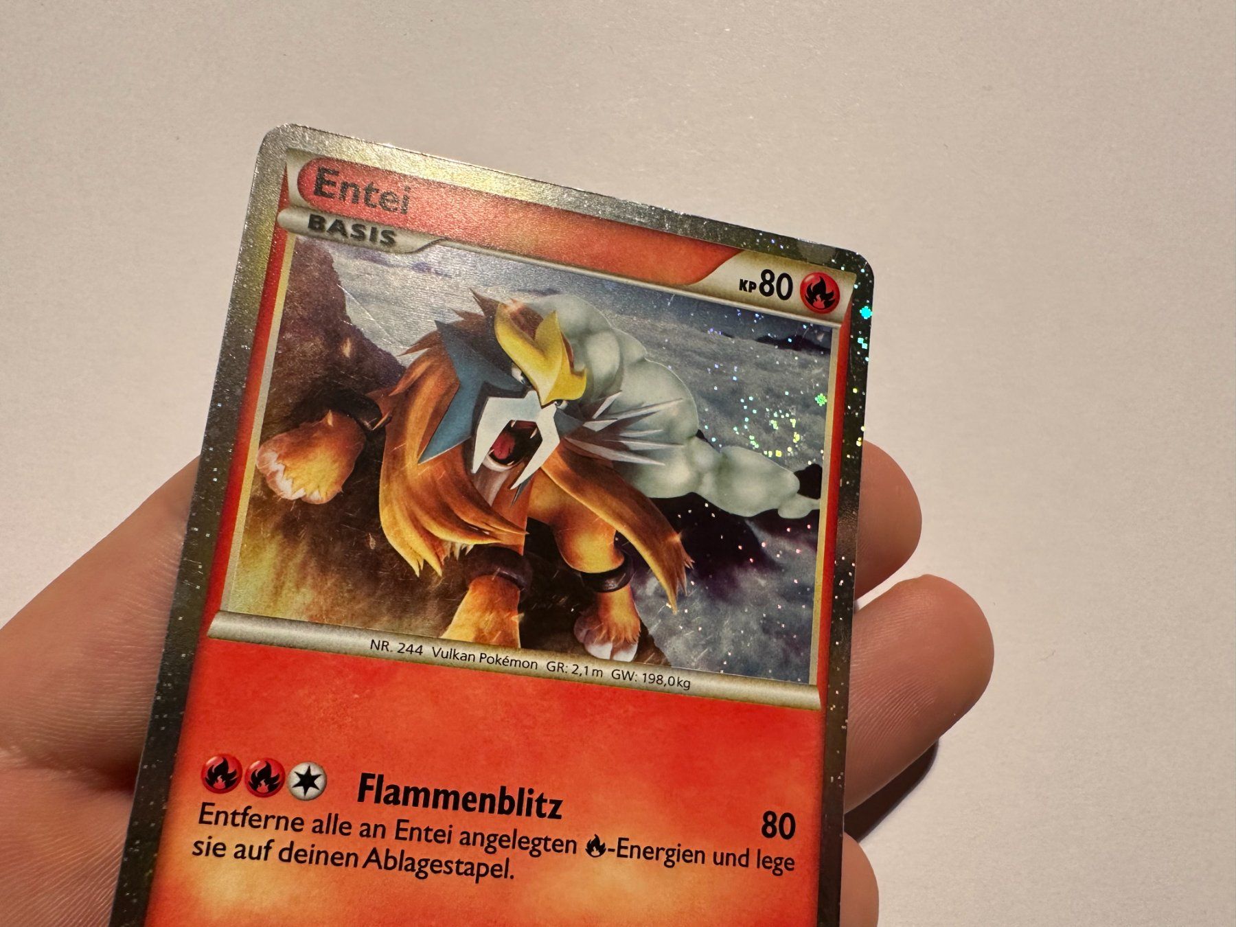Pokémon Carte collezionabili: Entei holo HGSS Promo DE – Usato da Hagendorn venduto da Pokecollectorch 4