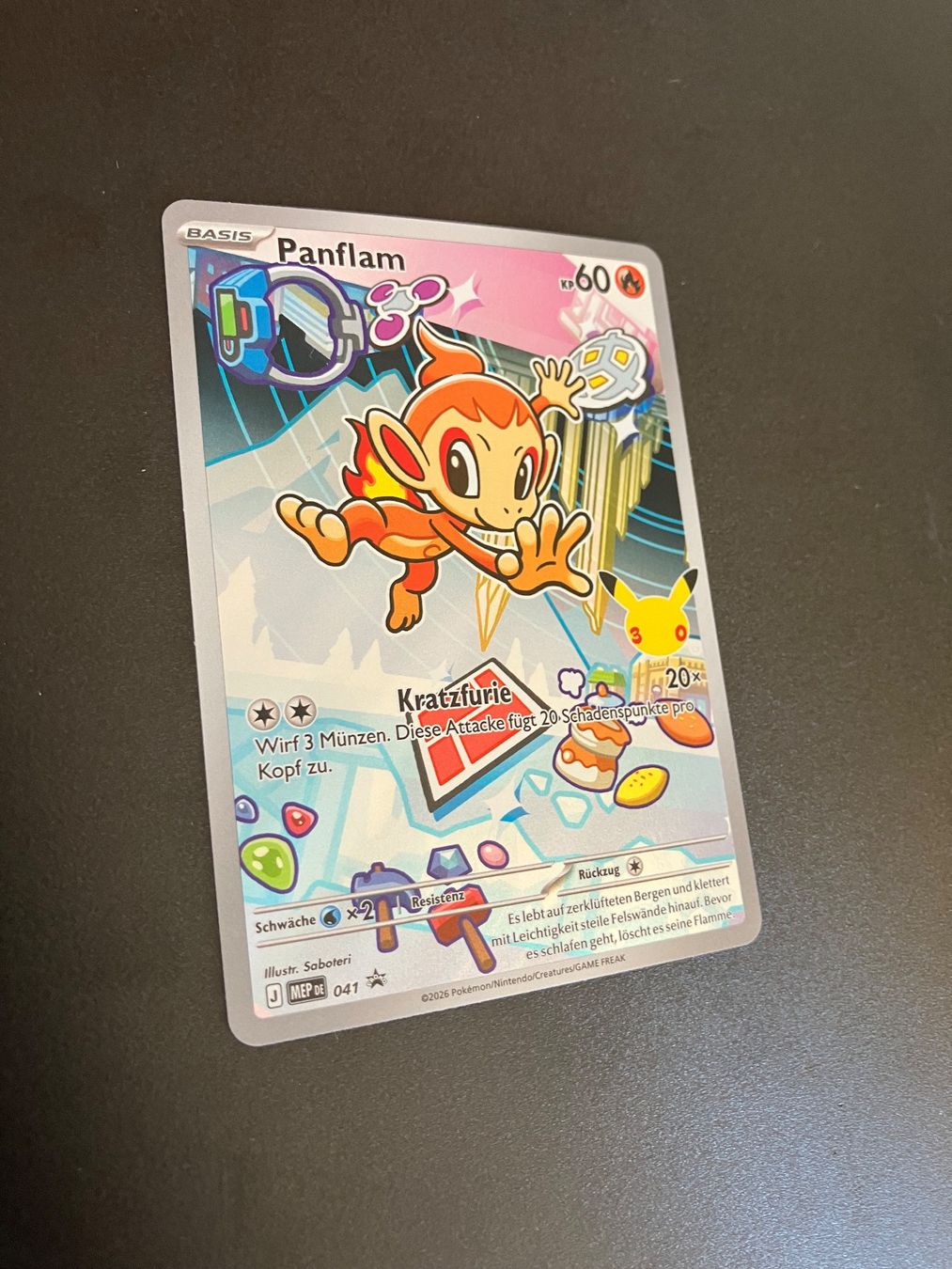 Pokémon Carte collezionabili: Panflam - Erste Partner Illustrations Kollektion DE Serie 1 – Nuovo (secondo la descrizione) da Zürich venduto da Lunter 1