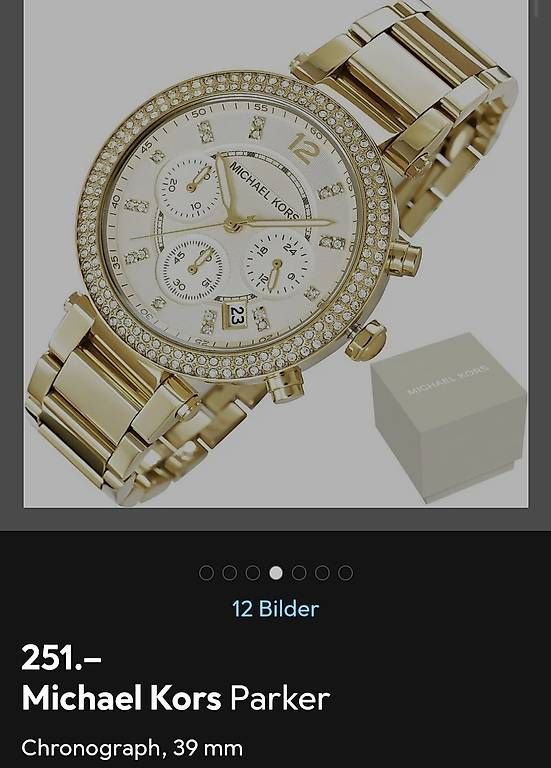 Orologi: Michael Kors Uhr Parker gold – Usato da Rüti ZH venduto da la-93