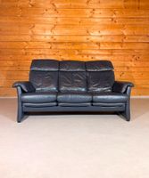 Longlife Valdalpone Leder 3-Sitzer Sofa in Dunkelblau