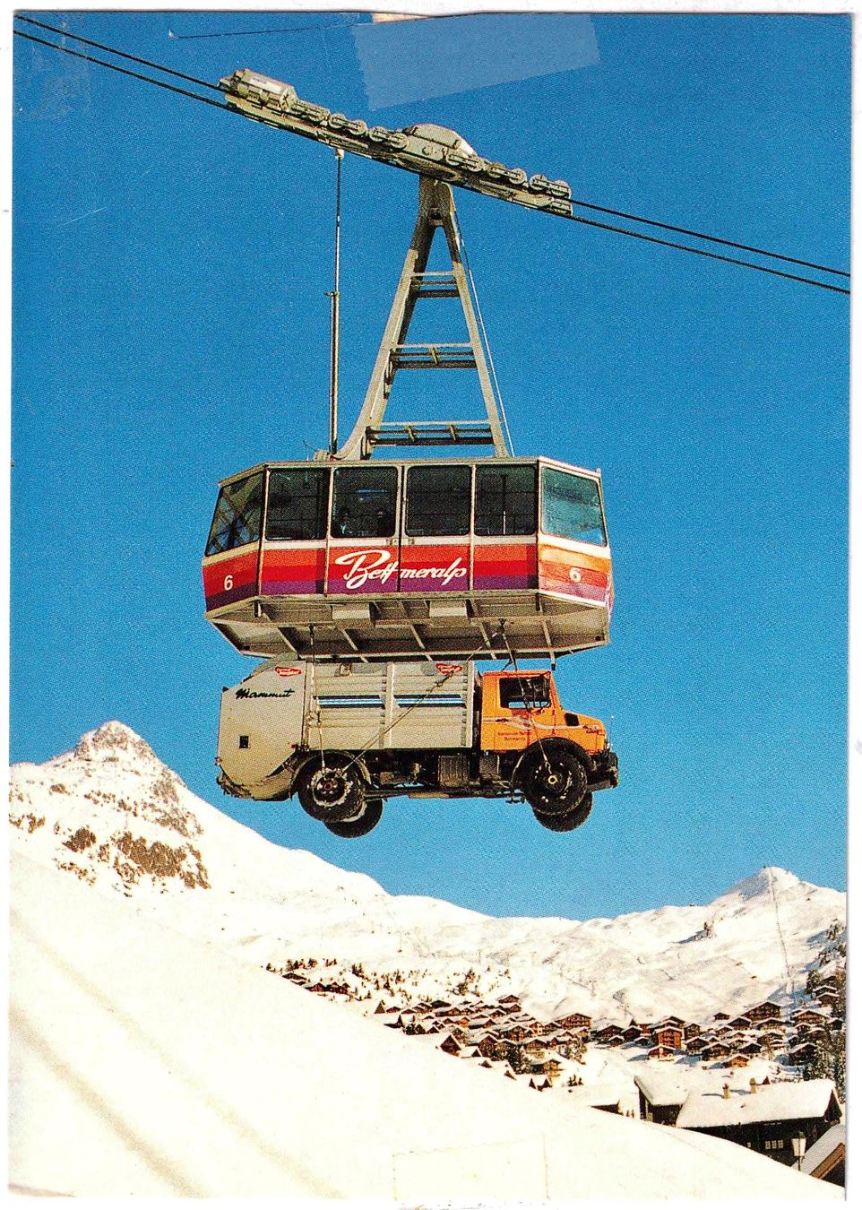 Cartoline postali: BETTMERALP-Wallis - "Autofrei" ca. 1975 (VS) – Usato da Oberdorf BL venduto da Hopfehuepfer