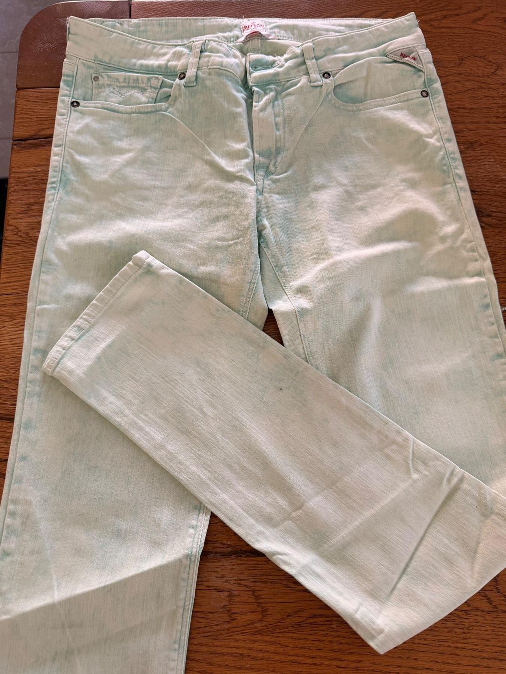 Replay Jeans: Replay Jeans : Hellgrün -Grösse 38 – Usato da Teufenthal AG venduto da MeineSchatztruhe 2