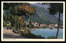 AK Montreux, Le Quai, 1925